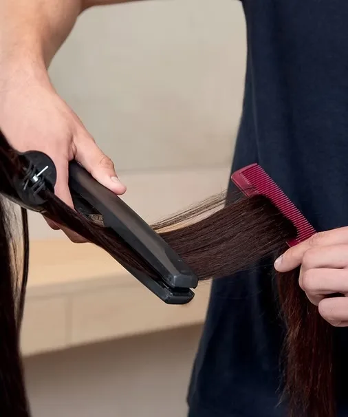professional hair straightening treatment